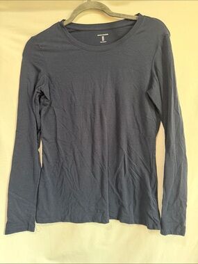 Amazon Essentials Women's Long-Sleeve Crew Tee - Navy Blue